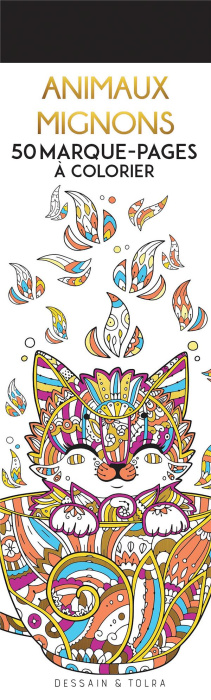 Emprunter Animaux mignons. 50 marque-pages à colorier livre