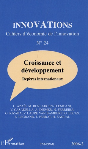 Emprunter Innovations N°24, 2006-2 : Croissance et développement. Repères internationaux livre