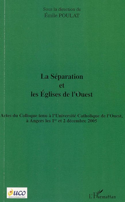 Emprunter La Séparation et les Eglises de l'Ouest livre