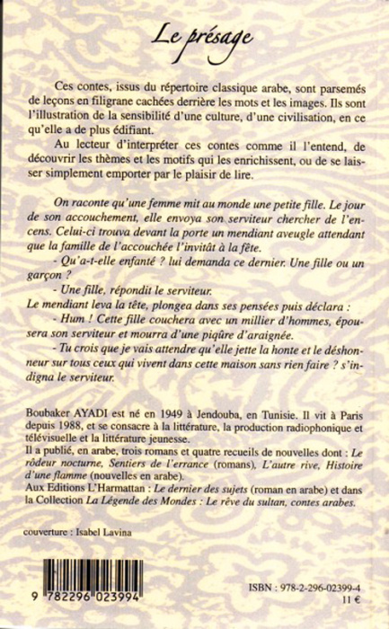 Emprunter Le présage. Contes arabes livre