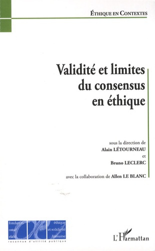 Emprunter Validité et limites du consensus en éthique livre