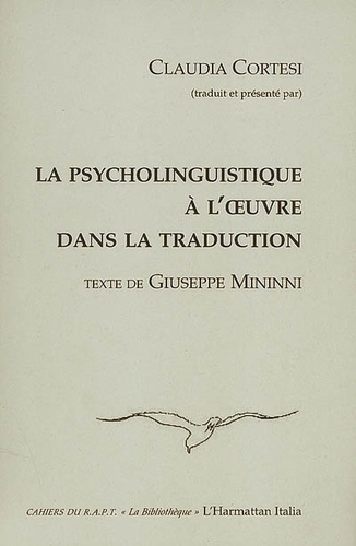 Emprunter La psycholinguistique à l'oeuvre dans la traduction livre