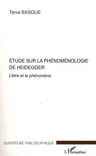 Emprunter Etude sur la phénoménologie de Heidegger. L'être et le phénomène livre