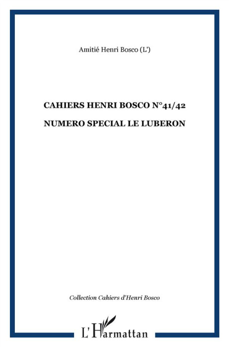 Emprunter Cahiers Henri Bosco N° 41/42 : Le Lubéron livre