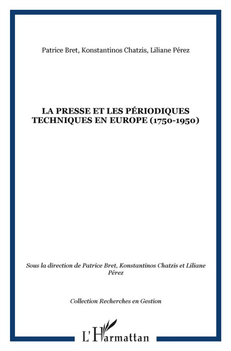 Emprunter La presse et les periodiques techniques en Europe 1750-1950 livre