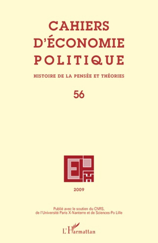 Emprunter Cahiers d'économie politique N° 56, 2009 livre