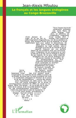 Emprunter Le français et les langues endogènes au Congo-Brazzaville livre
