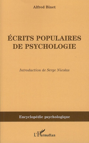 Emprunter Ecrits populaires de psychologie. Oeuvres choisies Tome 6 livre