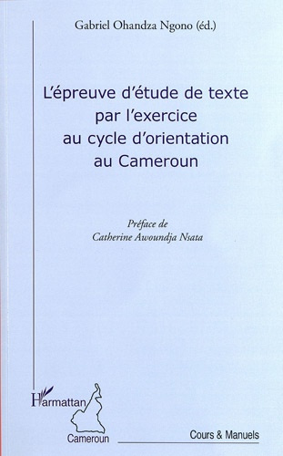 Emprunter L'épreuve de texte par l'exercice au cycle d'orientation au Cameroun livre