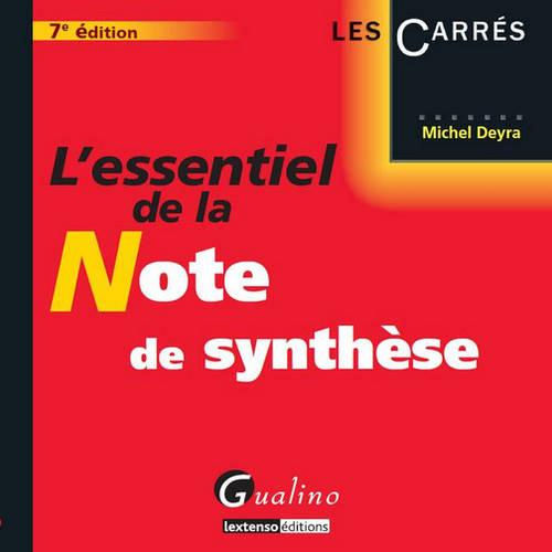 Emprunter L'essentiel de la note de synthèse livre