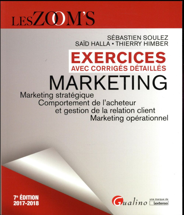 Emprunter Marketing exercices avec corrigés détaillés livre