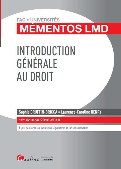 Emprunter Introduction générale au droit livre