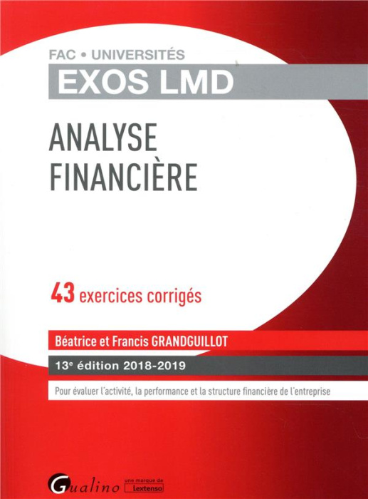 Emprunter Analyse financière / 43 Exercices corrigés 2018-2019 livre