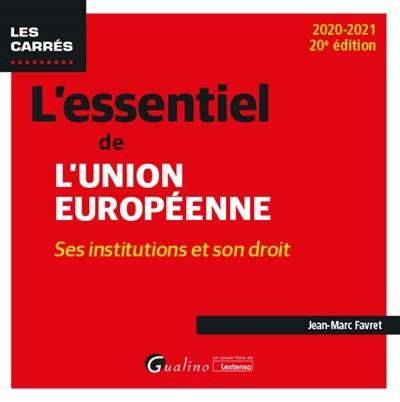 Emprunter L'essentiel de l'union européenne livre