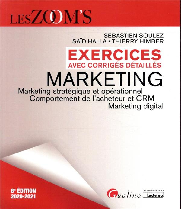 Emprunter Exercices avec corrigés détaillés Marketing livre