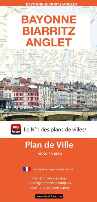 Emprunter BAYONNE-BIARRITZ-ANGLET 2024 - PLAN DE VILLE livre