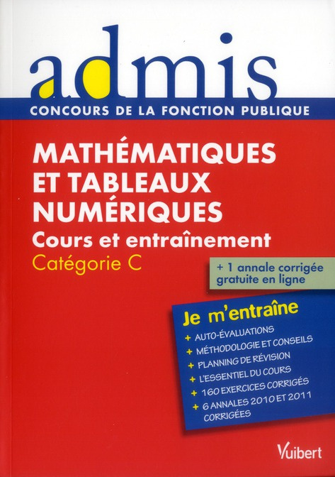 Emprunter Mathématiques et tableaux numériques. Catégorie C livre