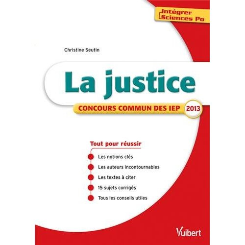 Emprunter La justice. Concours commun des IEP 2013 livre