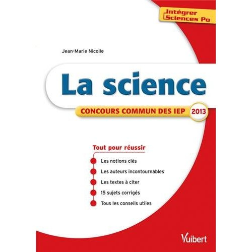 Emprunter La science. Concours commun des IEP 2013 livre