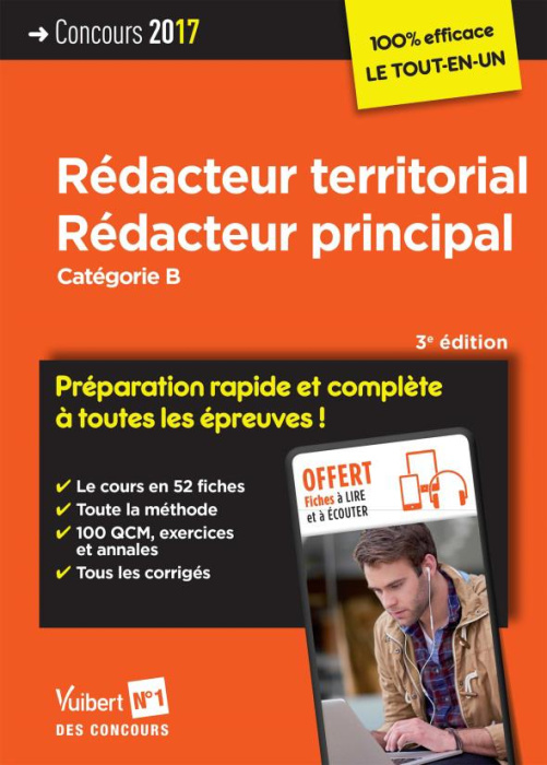Emprunter Concours Rédacteur territorial, Rédacteur principal - Catégorie B. Préparation rapide et complète à livre