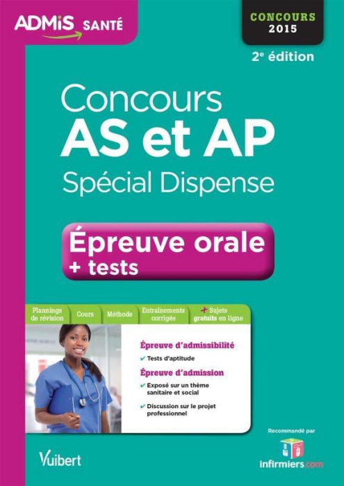 Emprunter Concours AS et AP Spécial Dispense. Epreuve orale Tests d'aptitude, 2e édition livre