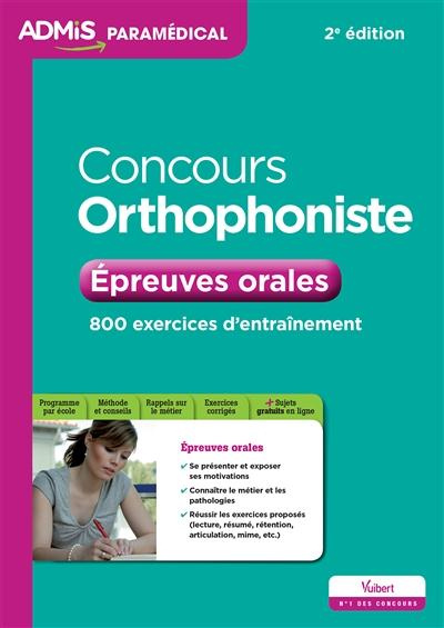 Emprunter Concours orthophoniste. Epreuves orales, 2e édition livre