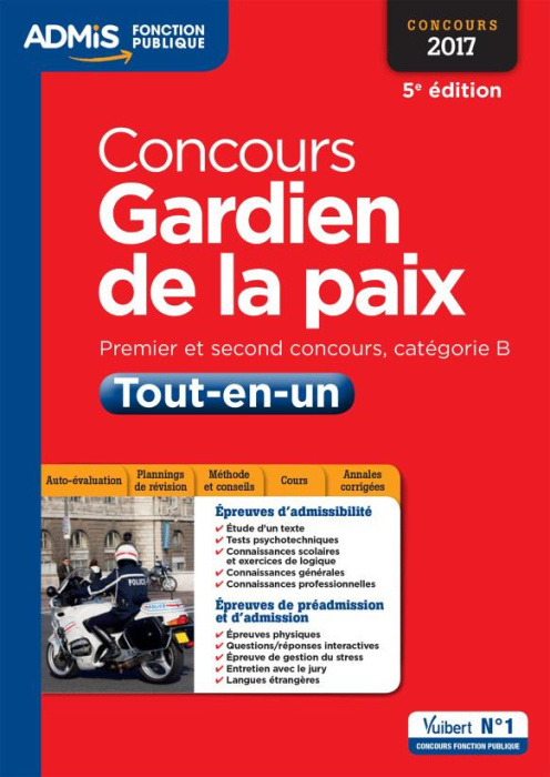 Emprunter Concours gardien de la paix. Epreuves écrites et orales, Edition 2017 livre