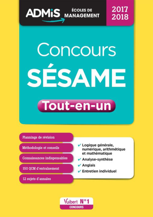 Emprunter Concours Sésame. Tout-en-un, Edition 2017-2018 livre