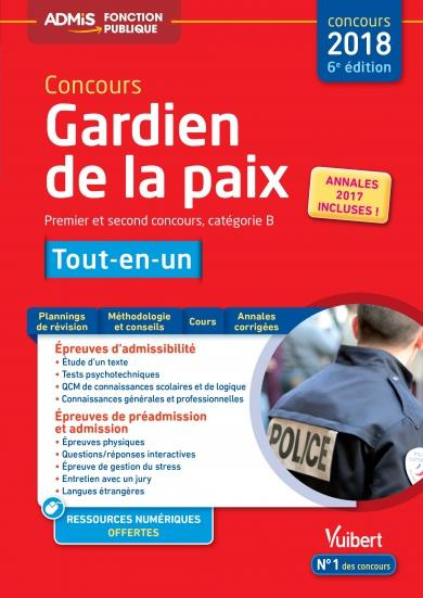 Emprunter Concours Gardien de la paix. Epreuves écrites et orales, Edition 2018 livre