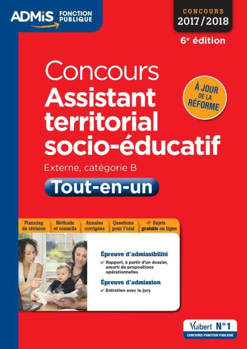 Emprunter Concours assistant territorial socio-éducatif. Externe, catégorie B. Tout-en-un, Edition 2017-2018 livre