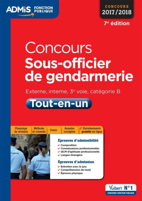 Emprunter Concours sous-officier de gendarmerie. Externe, interne et 3e voie, catégorie B, 7e édition livre