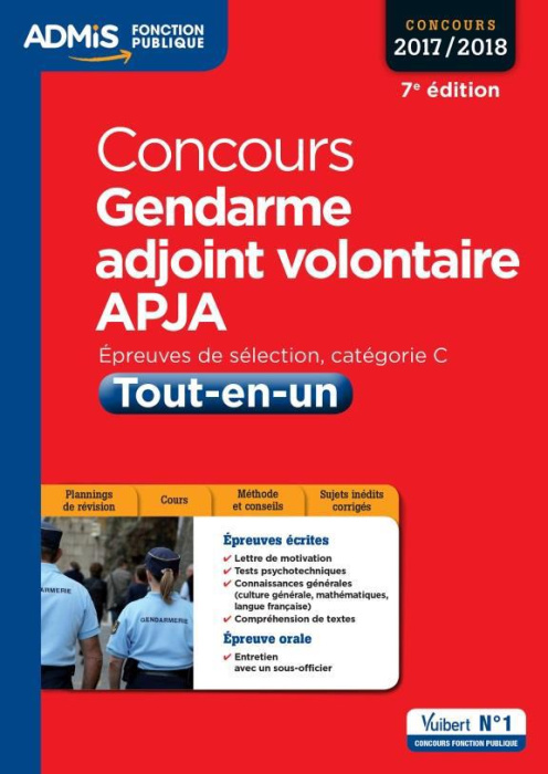 Emprunter Concours gendarme adjoint volontaire APJA catégorie C. Tout-en-un, Edition 2017-2018 livre