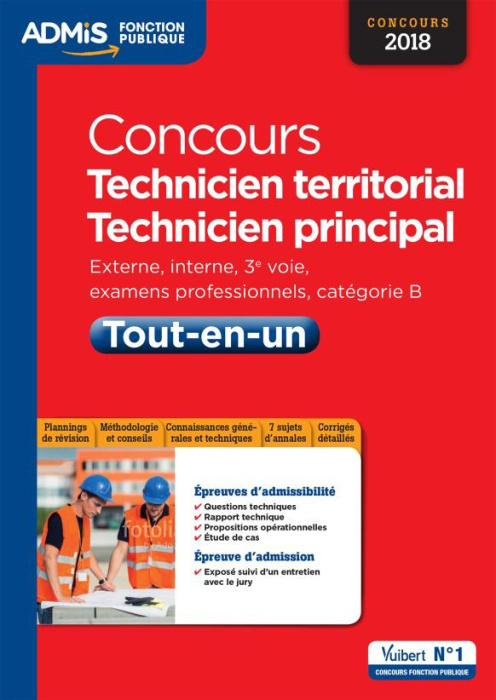 Emprunter Concours Technicien territorial, Technicien principal, catégorie B. Tout-en-un, Edition 2018-2019 livre