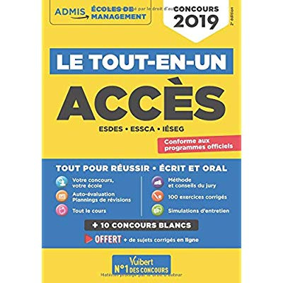 Emprunter Concours ACCES. Tout-en-un, Edition 2019 livre