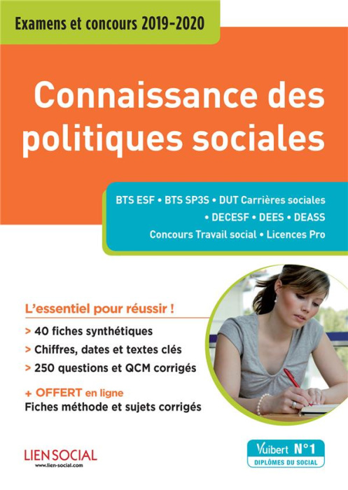 Emprunter Connaissance des politiques sociales. Examens et concours, Edition 2019-2020 livre