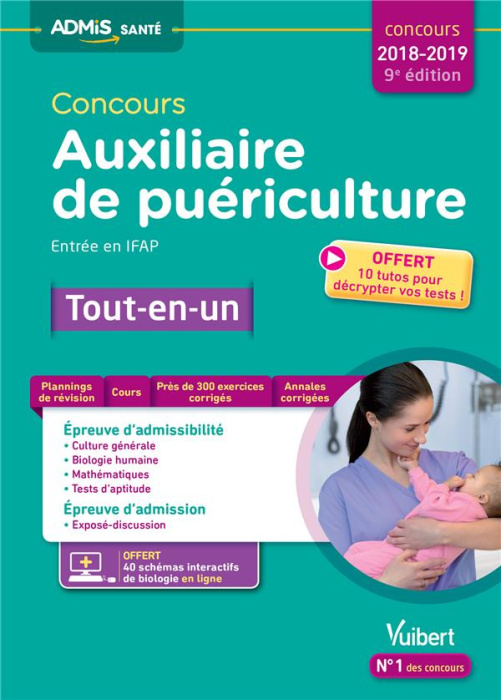 Emprunter Concours Auxiliaire de puériculture. Entrée en IFAP, Edition 2018-2019 livre