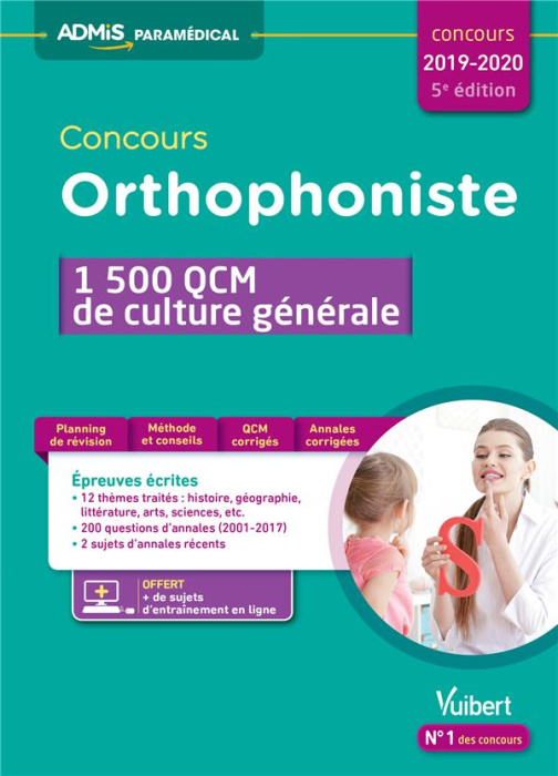 Emprunter Concours orthophoniste. 1 500 QCM de culture générale, Edition 2019-2020 livre