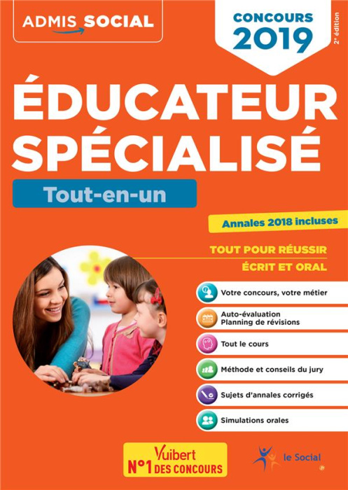 Emprunter Concours éducateur spécialisé. Tout-en-un, Edition 2019 livre