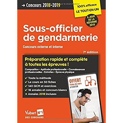 Emprunter Concours Sous-officier de gendarmerie externe et interne catégorie B. Edition 2018-2019 livre