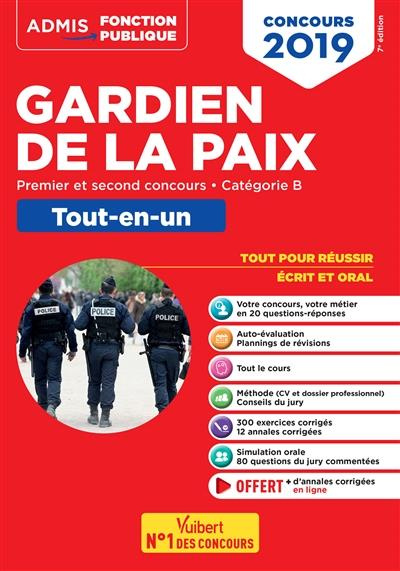 Emprunter Concours gardien de la paix. Catégorie B, tout-en-un, premier et second concours, Edition 2019 livre