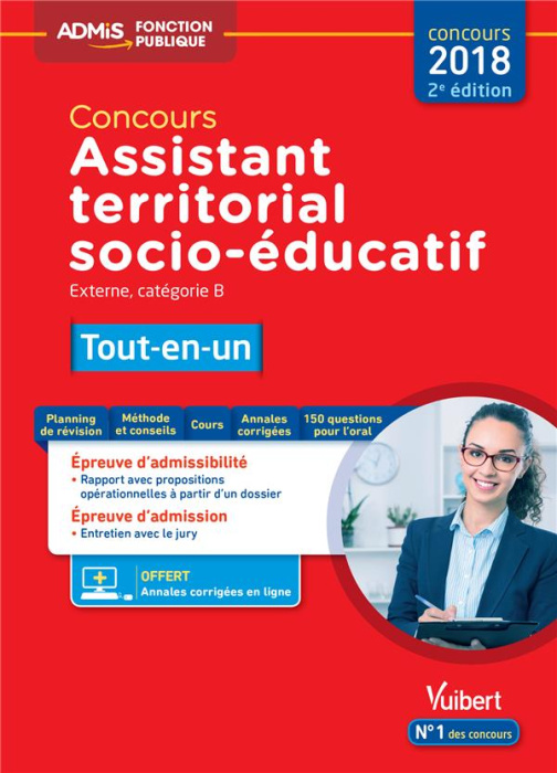 Emprunter Concours Assistant territorial socio-éducatif, Catégorie B. Tout-en-un, Edition 2018 livre