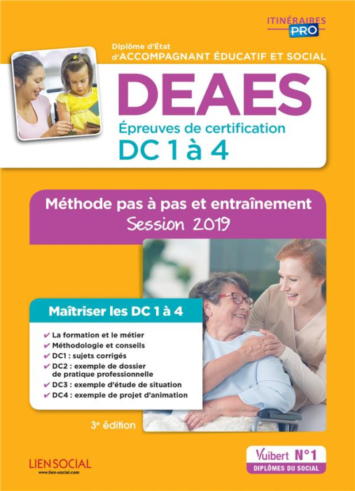 Emprunter DEAES DC 1 à 4. Diplôme d'Etat d'Accompagnant éducatif et social. Méthode pas à pas et entraînement, livre