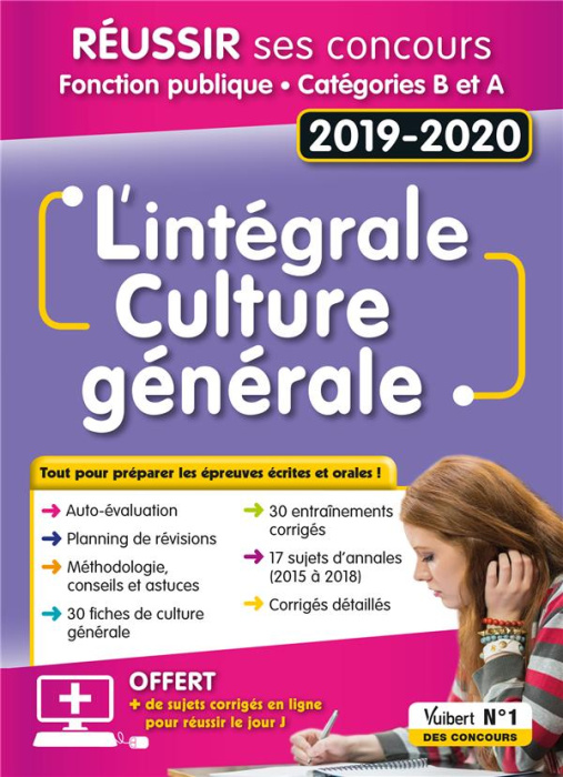 Emprunter L'intégrale culture générale. Fonction publique Catégories B et A, Edition 2019-2020 livre
