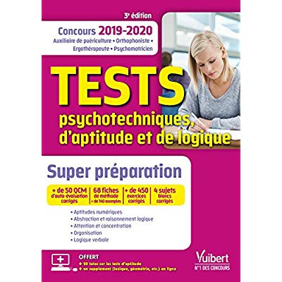 Emprunter Tests psychotechniques, d’aptitude et de logique. Concours Auxiliaire de puériculture, orthophoniste livre