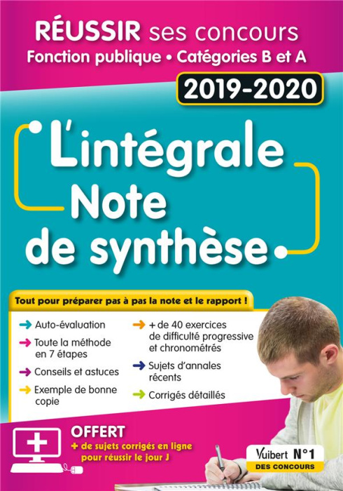 Emprunter L'intégrale Note de synthèse. Catégories B et A, Edition 2019-2020 livre