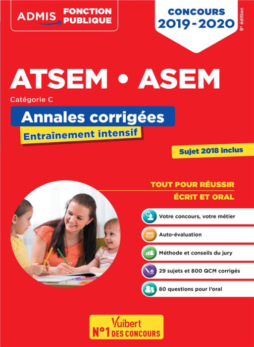 Emprunter Concours ATSEM, ASEM. Annales corrigées, Edition 2019-2020 livre