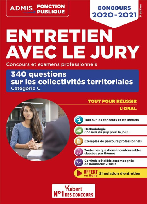 Emprunter Entretien avec le jury - Concours et examens professionnels. 340 questions sur les collectivités ter livre