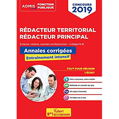 Emprunter Concours Rédacteur territorial, Rédacteur principal externe, interne, examen professionnel, catégori livre