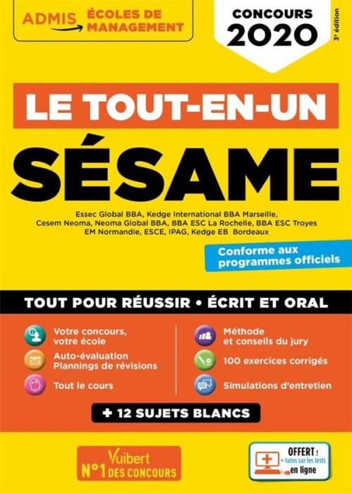 Emprunter Le tout-en-un Sésame. Edition 2020 livre