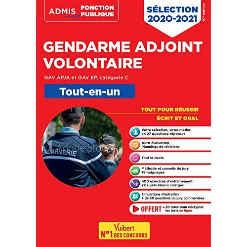 Emprunter Epreuves de sélection Gendarme adjoint volontaire GAV APJA et GAV EP, catégorie C. Tout-en-un, Editi livre